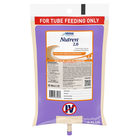 Nutren® 2.0 Tube Feeding Formula, Ready to Hang Prefilled Container