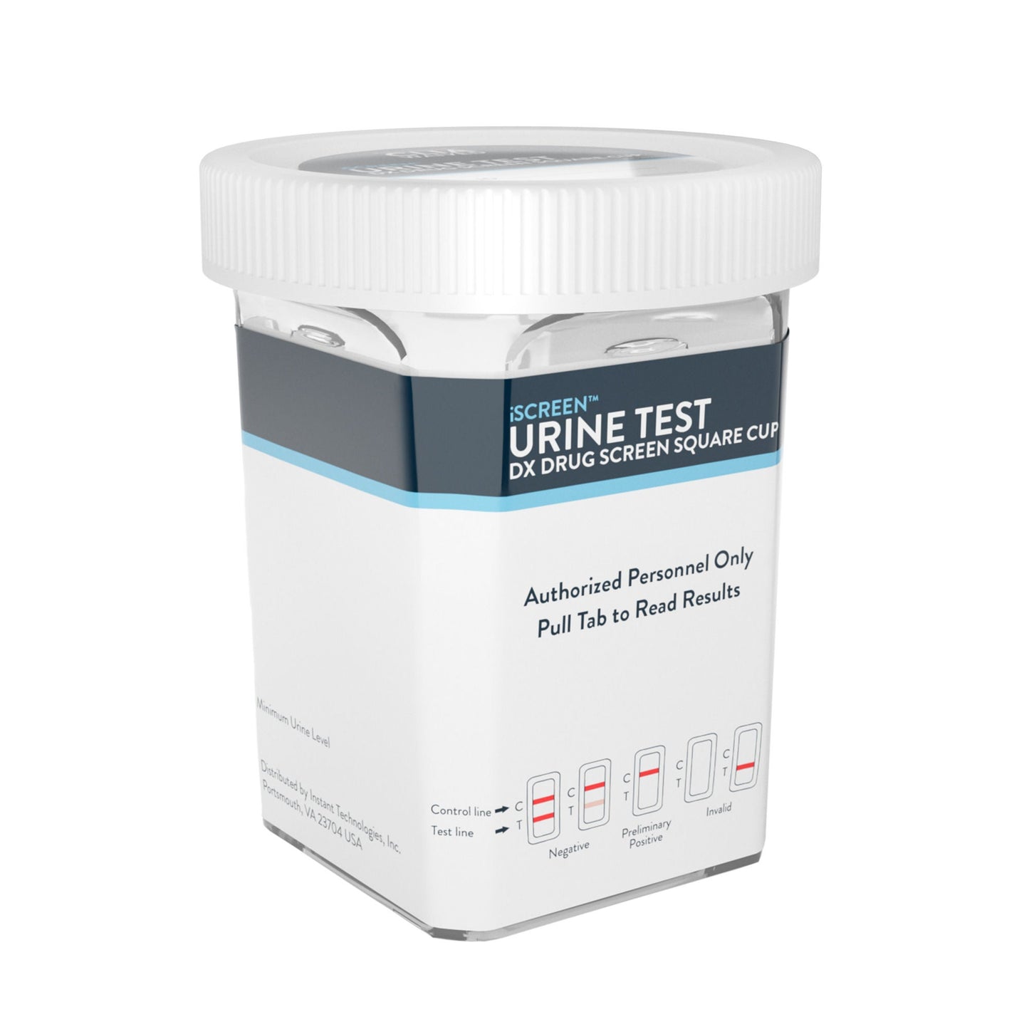 iScreen DX Drugs of Abuse Test Kit AMP, BAR, BZO, COC, mAMP/MET, MDMA, MTD, MOP(OPI300), OXY, PCP, THC, TCA, (CR, PH, SG) 25 Tests CLIA Waived