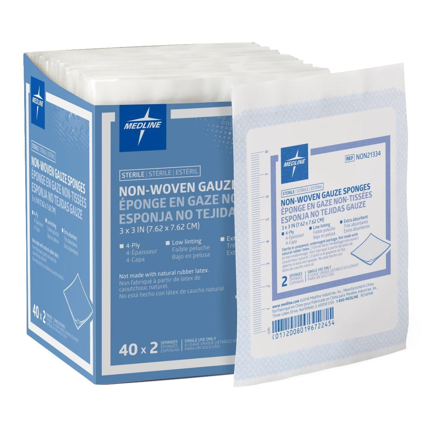 Avant Gauze Nonwoven Sponge 4-Ply