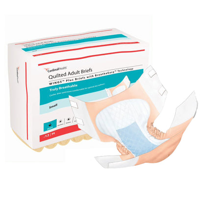 Wings™ Quilted Plus with BreatheEasy™ Technology Incontinence Brief