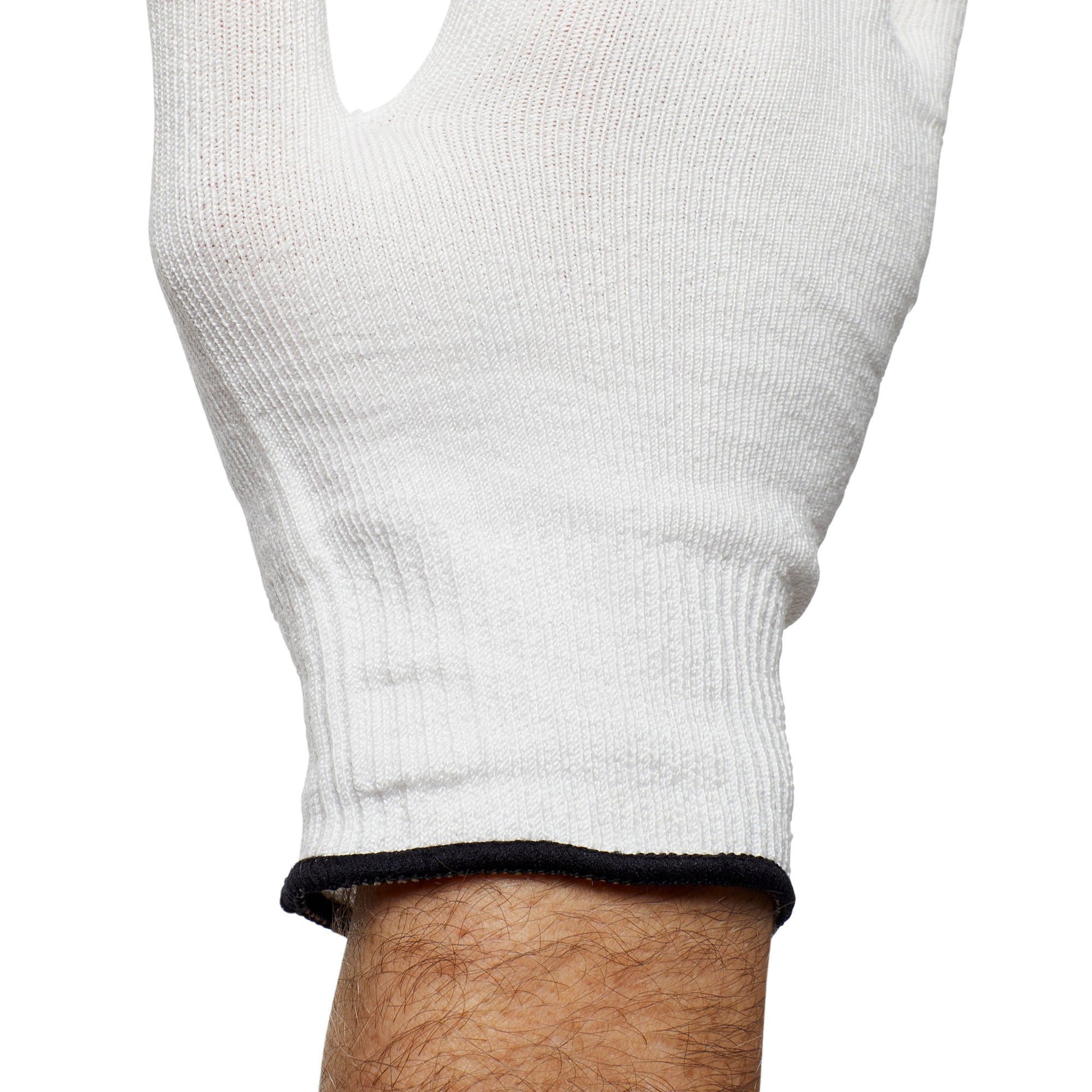Sterile Flex-Gard™ HDPE Fiber / Spandex / Polyester Glove Liners, White - view 3