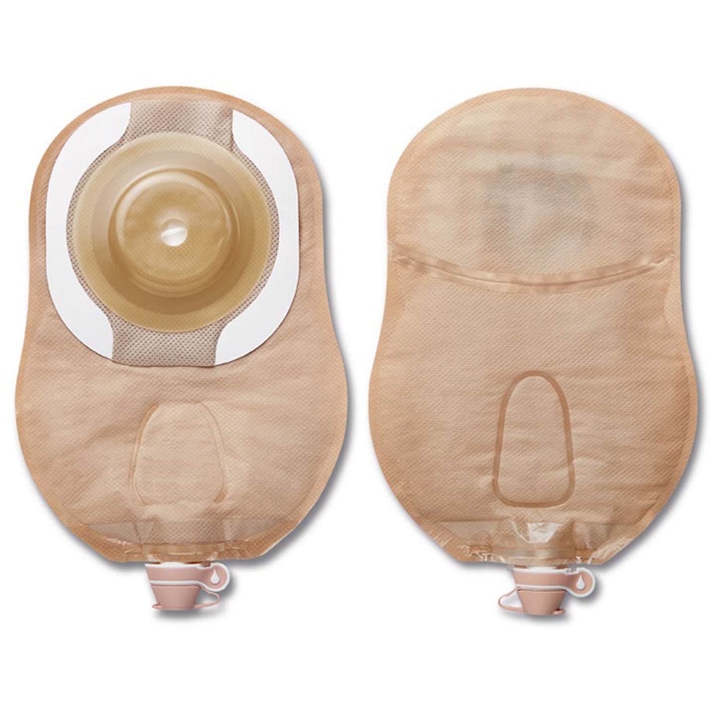CeraPlus™ Soft Convex 1-Piece Beige Urostomy Pouch, Pre-cut to Fit Stomas