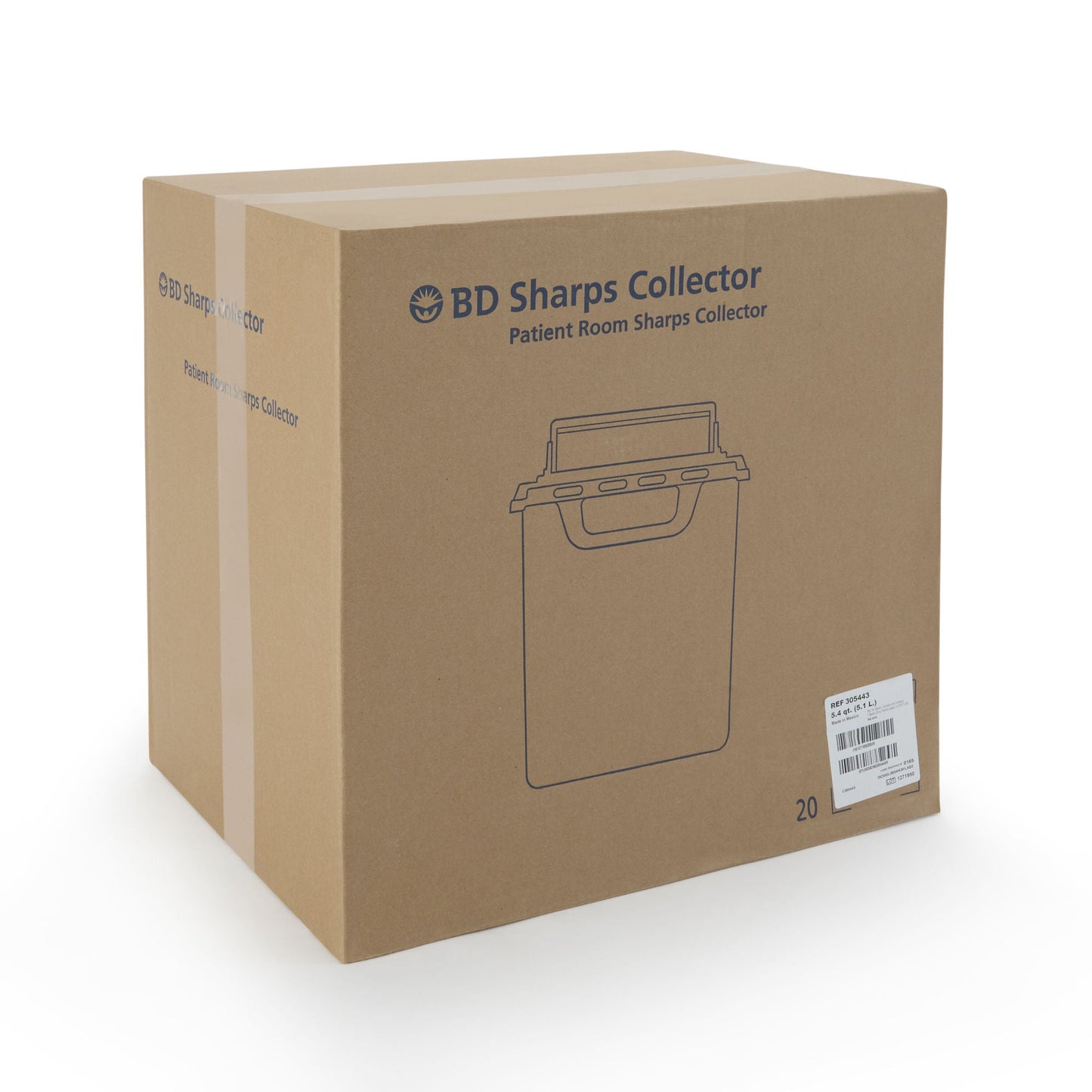 BD Sharps Container, 5.4 Quart