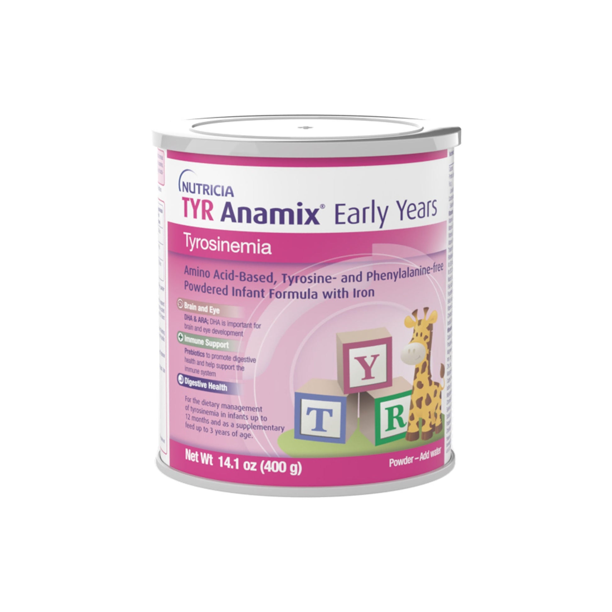 TYR Anamix Early Years Infant Formula Unflavored Can Powder Phenylalanine and Tyrosine-free Tyrosinemia (TYR)