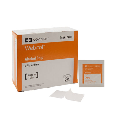 Webcol™ Alcohol Prep Pad, Individual Packets