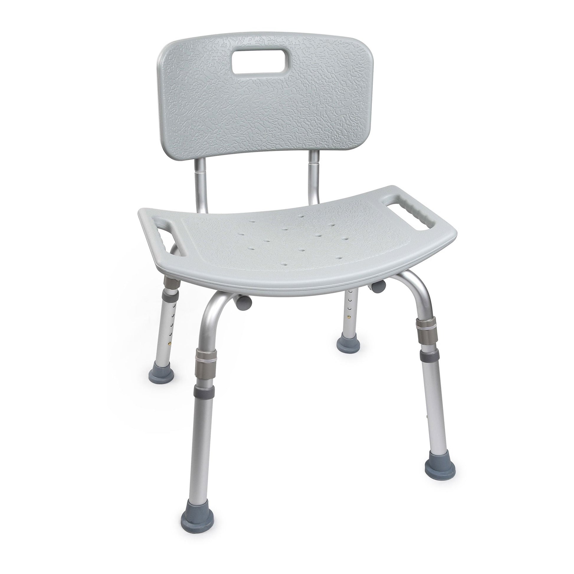 McKesson Removable Back Aluminum Bath Bench, 15.5 – 19.5 Inch, Gray