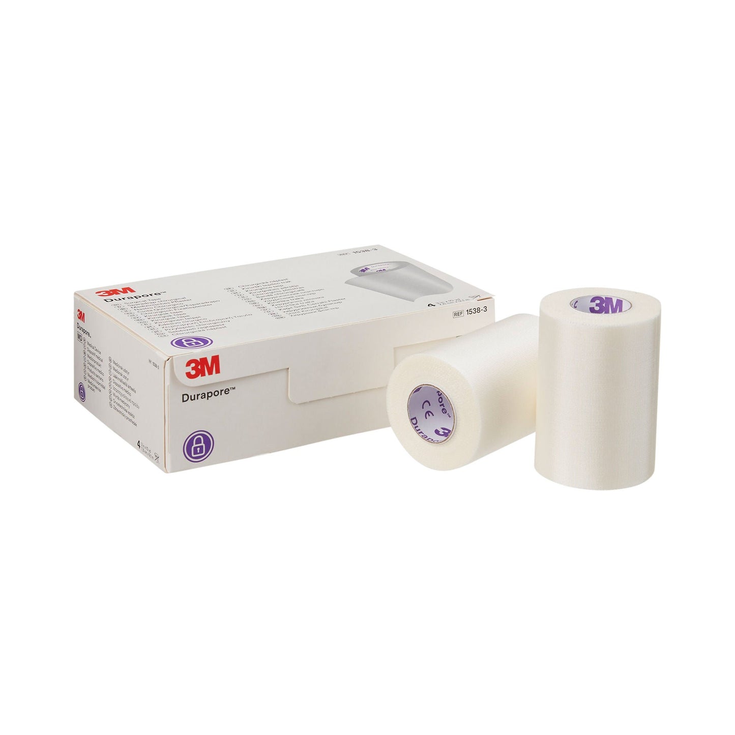 3M™ Durapore™ Silk-Like Cloth Medical Tape, White
