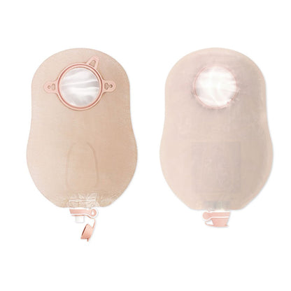 New Image™ 18422 Two-Piece Ultra-Clear Urostomy Pouch, Flange, Green Match