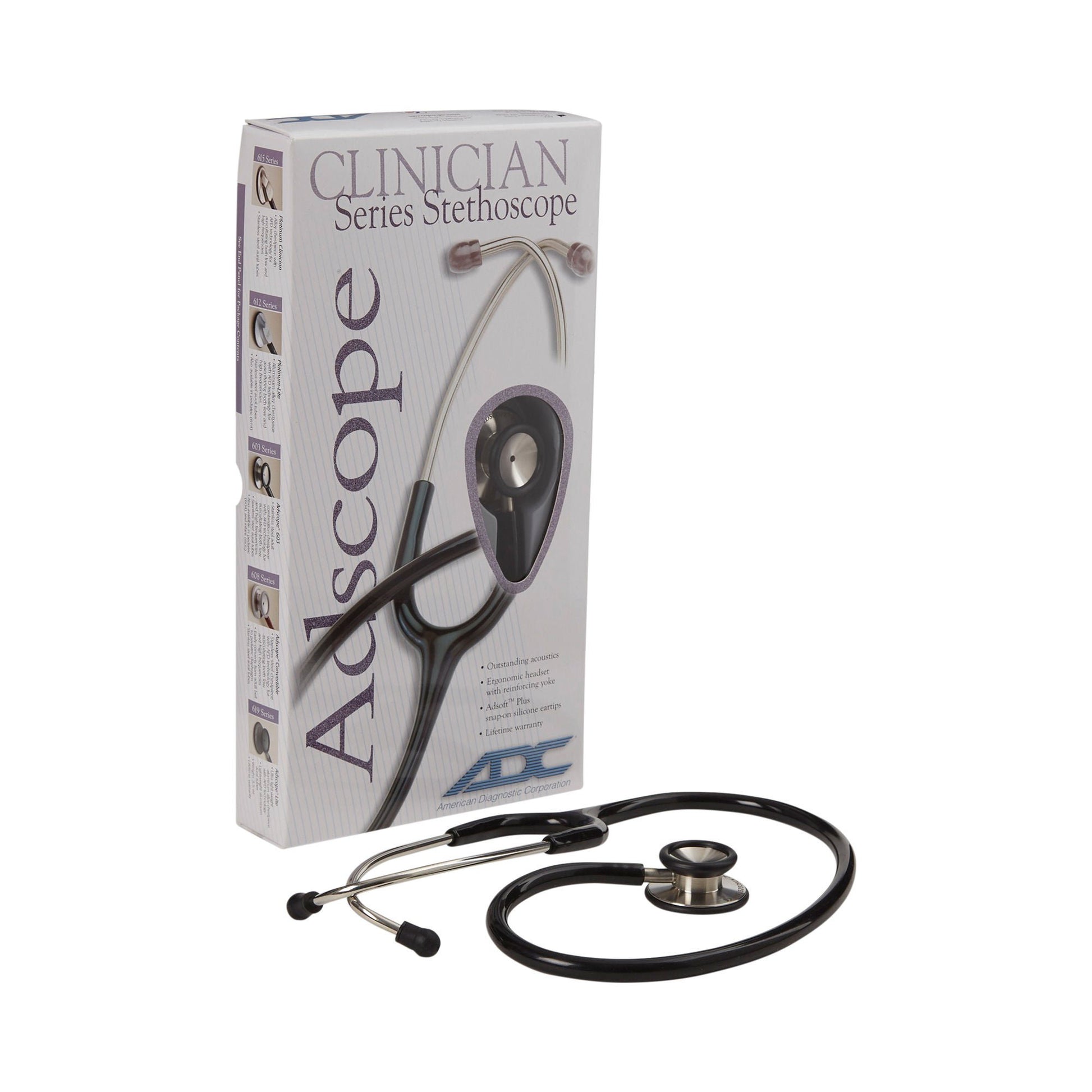 Adscope™ 603 Classic Stethoscope, Black