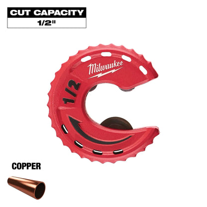 Milwaukee 1/2" Close Quarters Tubing Cutter 48-22-4260 | Not Applicable Battery, Aluminum