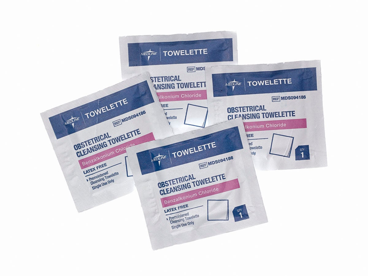 Med Nap Obstetrical Cleansing Towelette Individual Packet Scented