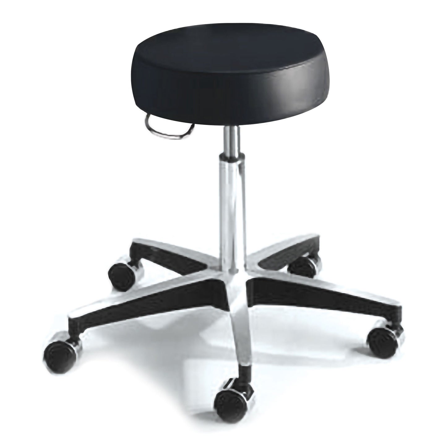McKesson Round Pneumatic Exam Stool, Black, without Backrest