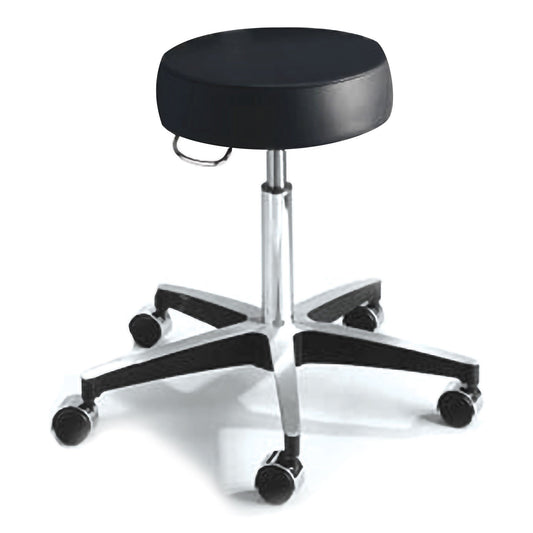 McKesson Round Pneumatic Exam Stool, Black, without Backrest