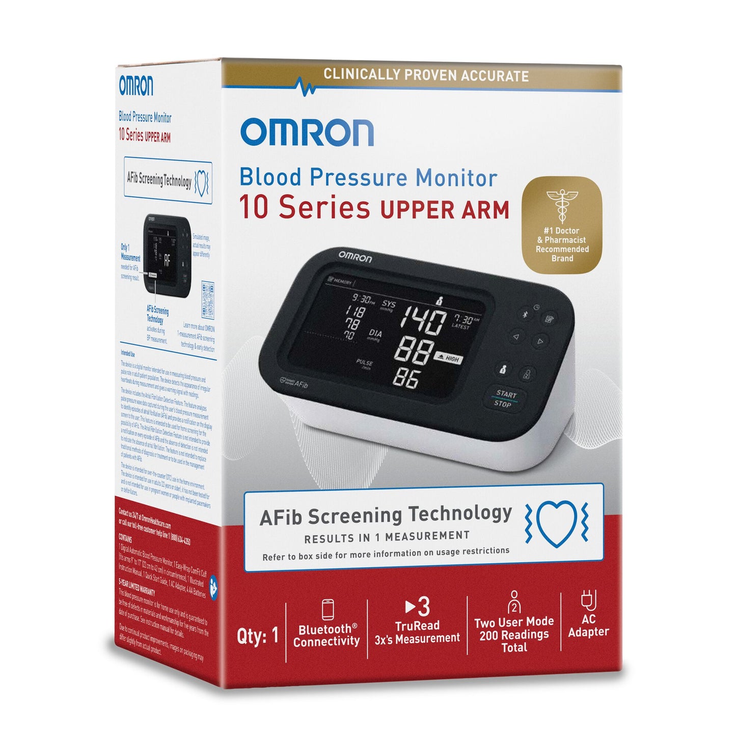 Omron 10 Series® Digital Blood Pressure Monitor with Bluetooth Connectivity