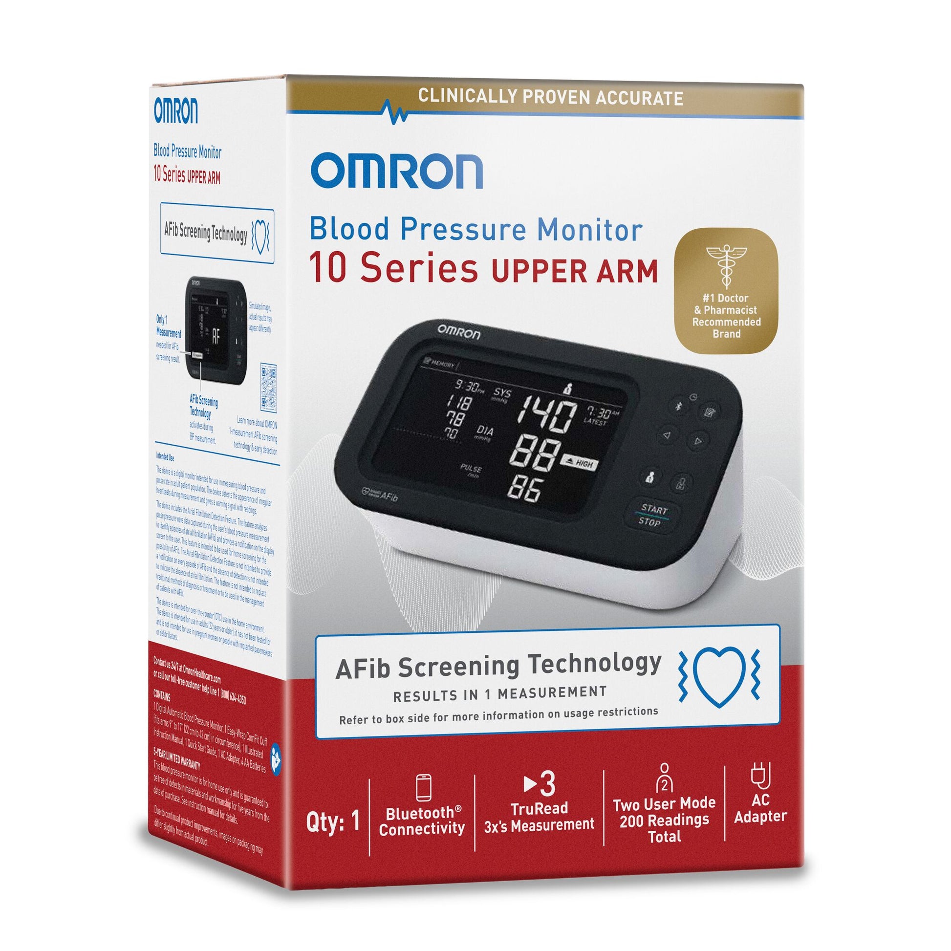 Omron 10 Series® Digital Blood Pressure Monitor with Bluetooth Connectivity