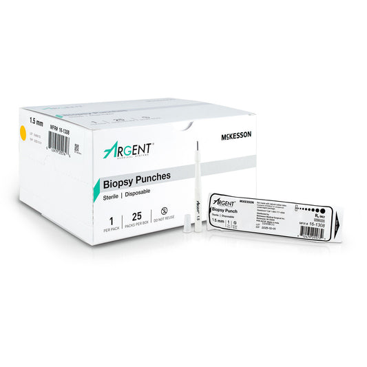 McKesson Argent™ Biopsy Punch Dermal 1.5 mm – Box of 25