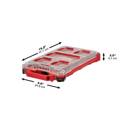 Milwaukee PACKOUT Compact Low-Profile Organizer 48-22-8436 | 5-Piece