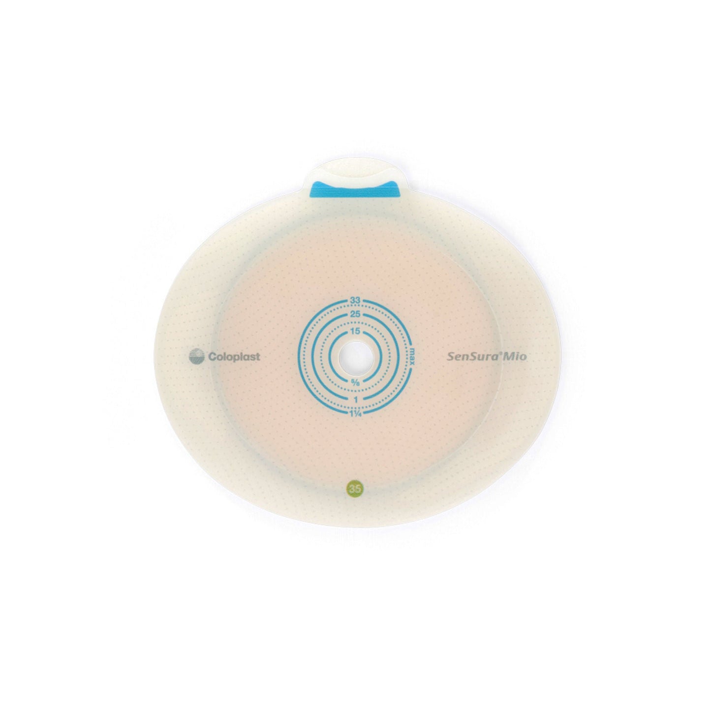 SenSura® Mio Flex Flat Ostomy Barrier, Trim to Fit , Green Match