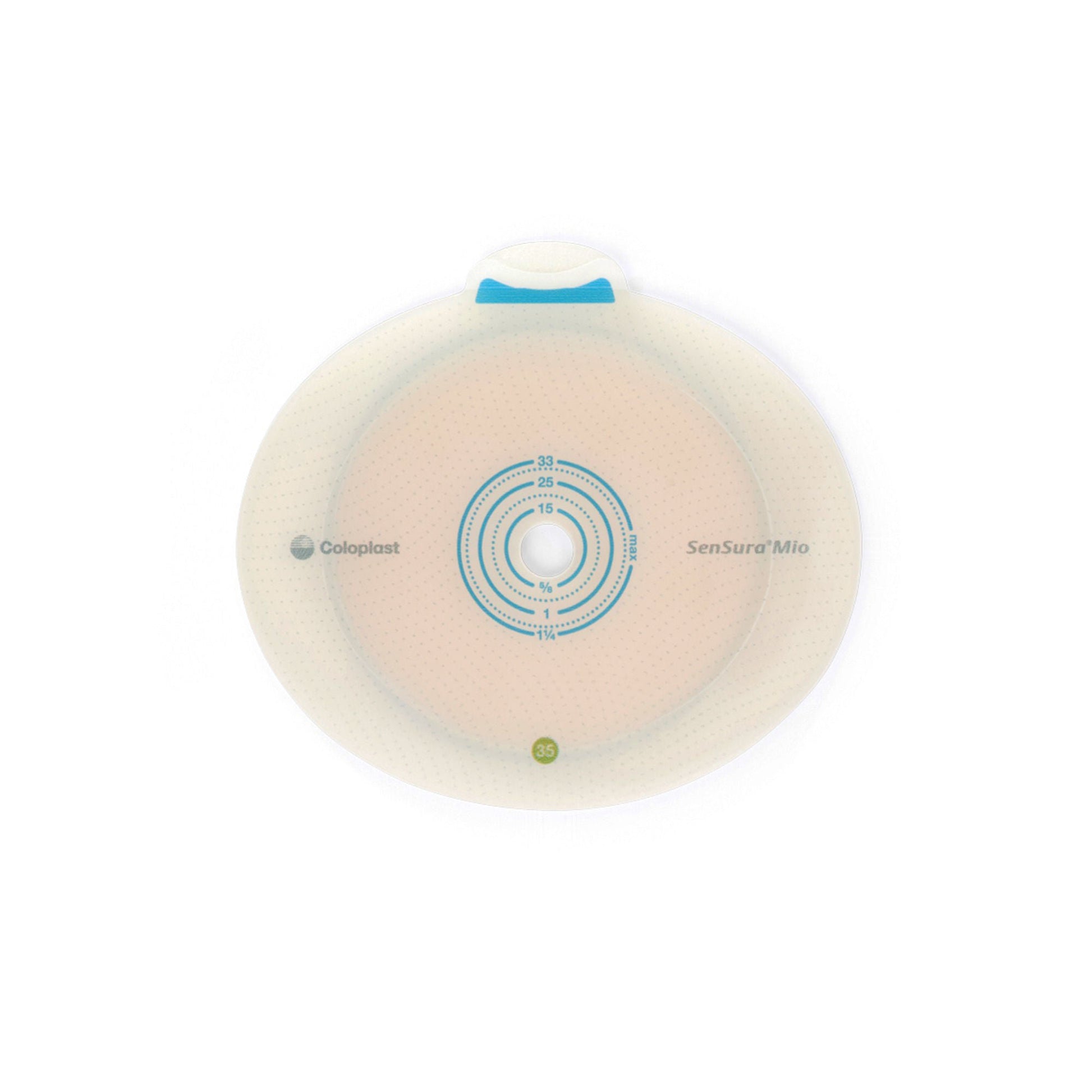 SenSura® Mio Flex Flat Ostomy Barrier, Trim to Fit , Green Match
