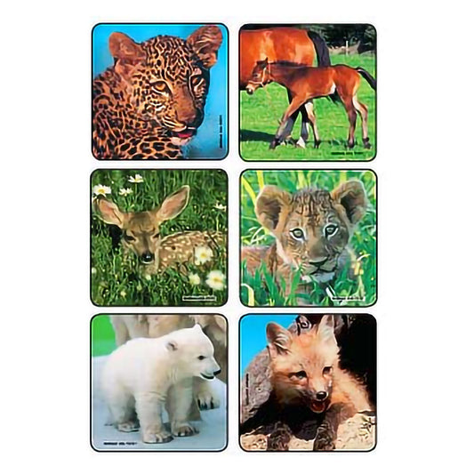 Kids Love Stickers Sticker Baby Animal Photos , Assorted