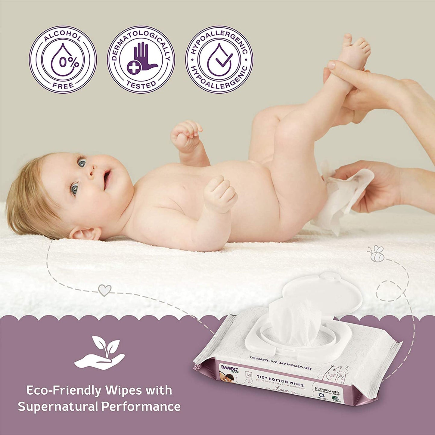Bambo® Nature Tidy Bottom Baby Wipe