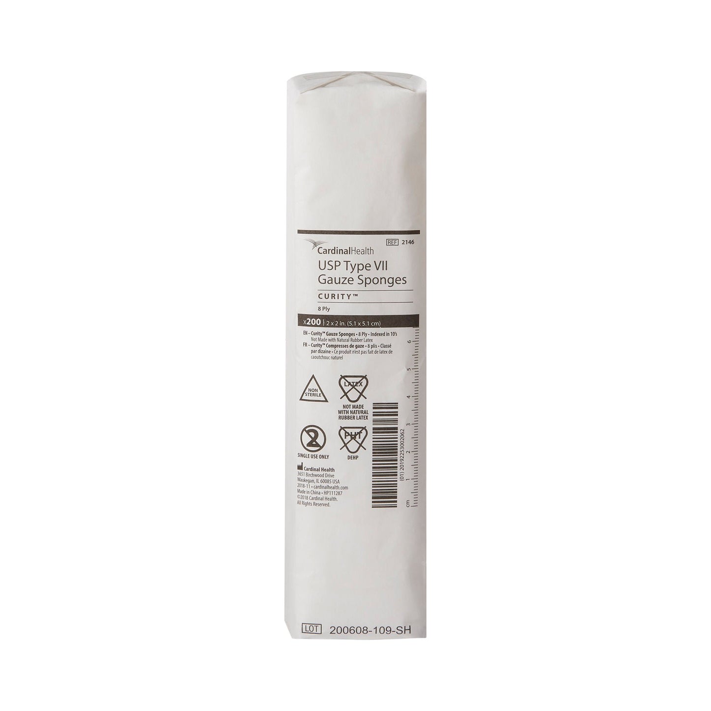 Curity™ USP Type VII Gauze Sponge, 8-Ply