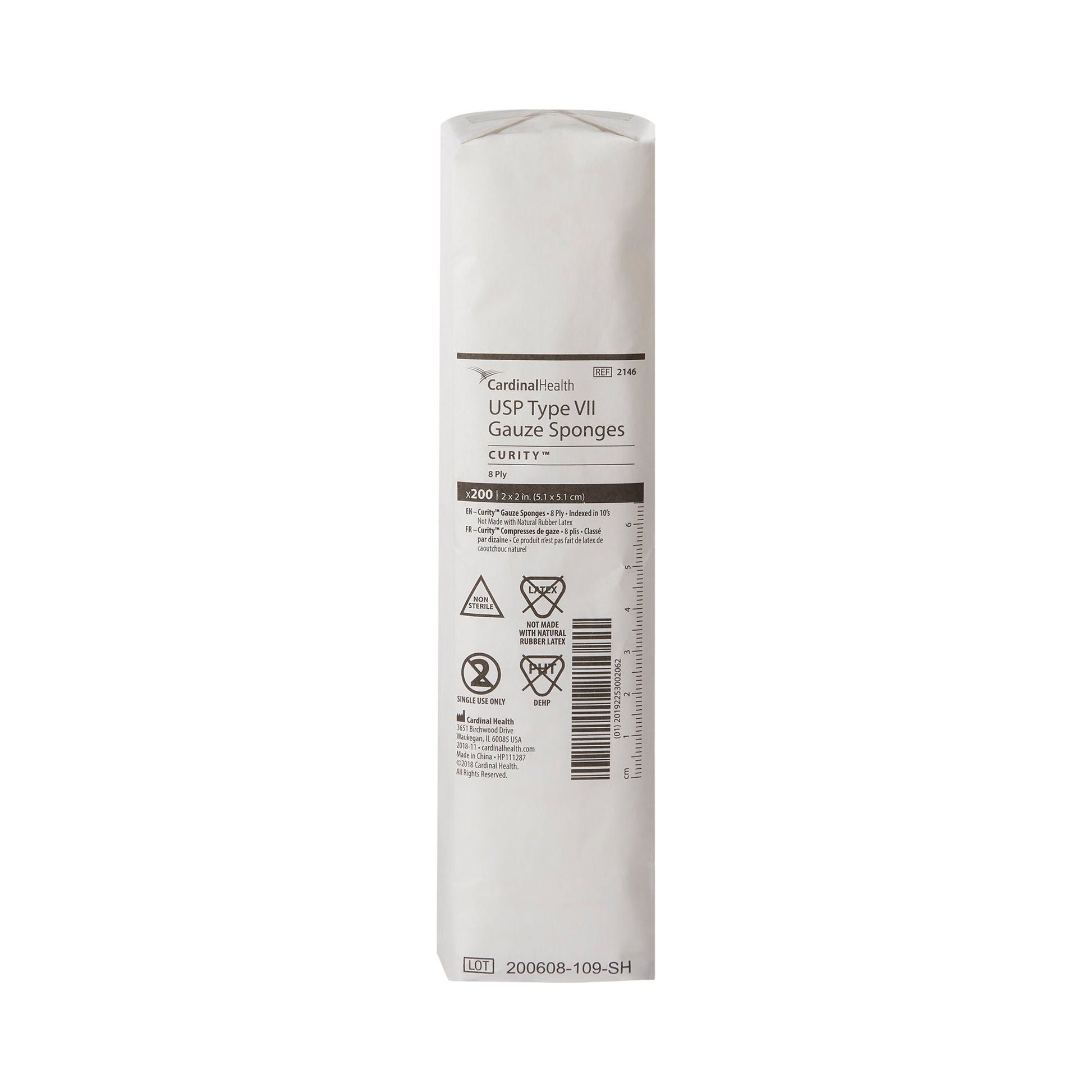 Curity™ USP Type VII Gauze Sponge, 8-Ply