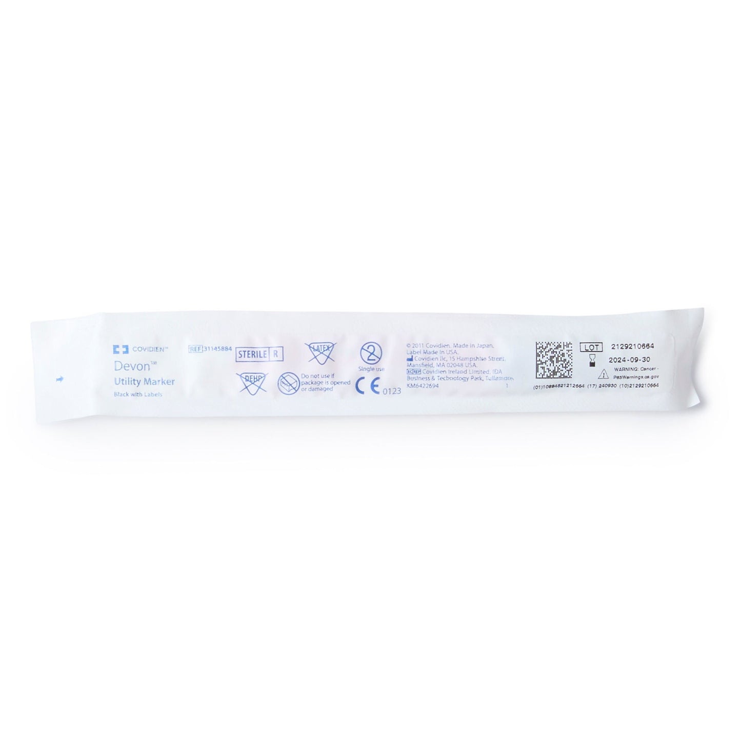Devon™ Medical Utility Marker w/ Labels, Fine Tip, Permanent Black Ink, Sterile – Box of 25 - view 3