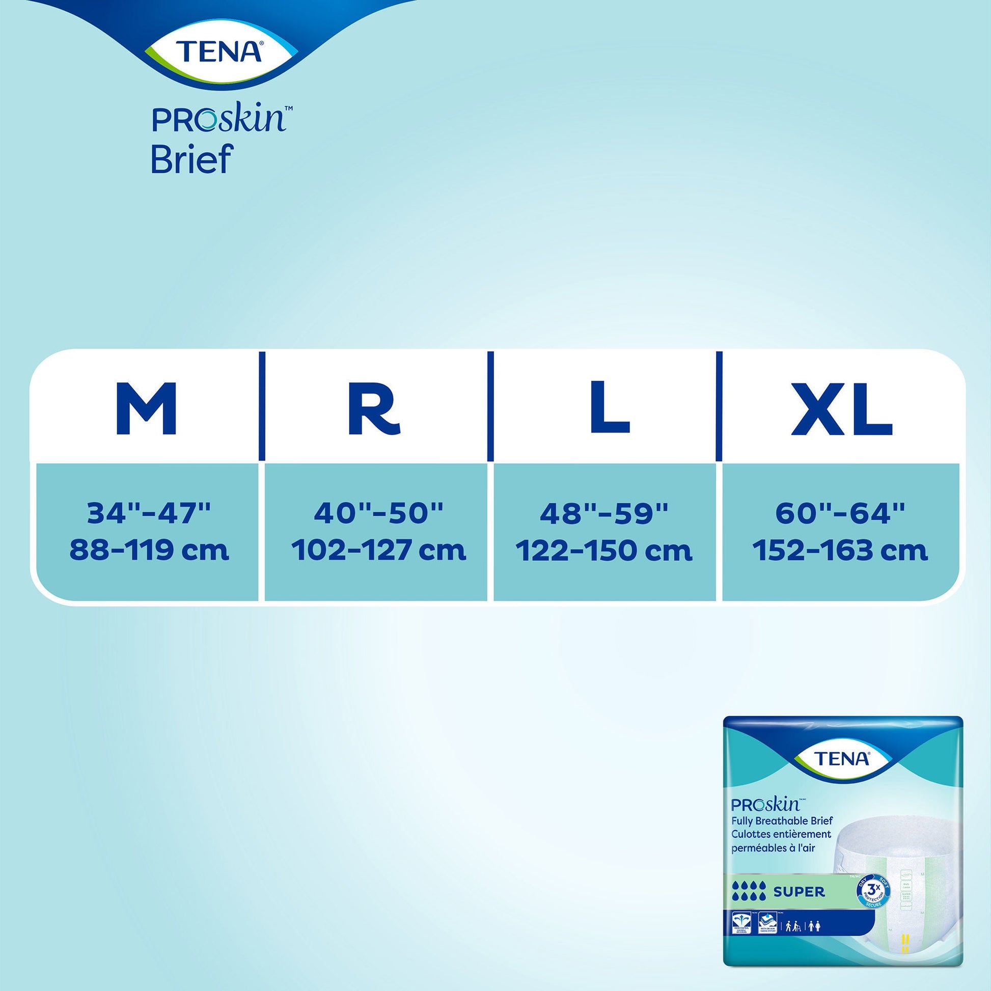 Tena® ProSkin™ Briefs, Super Absorbency, Extra Large