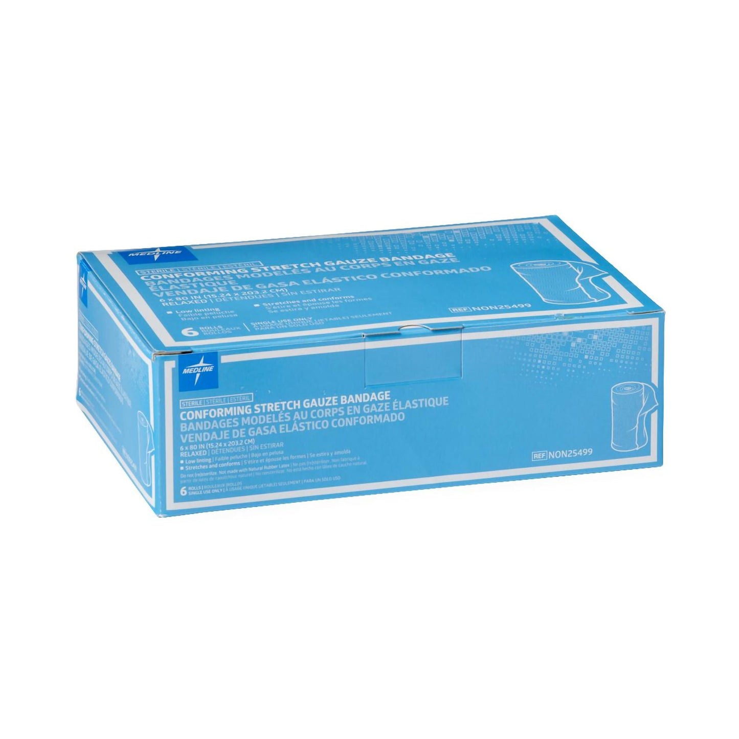 Medline Sterile Conforming Bandage, 1-Ply