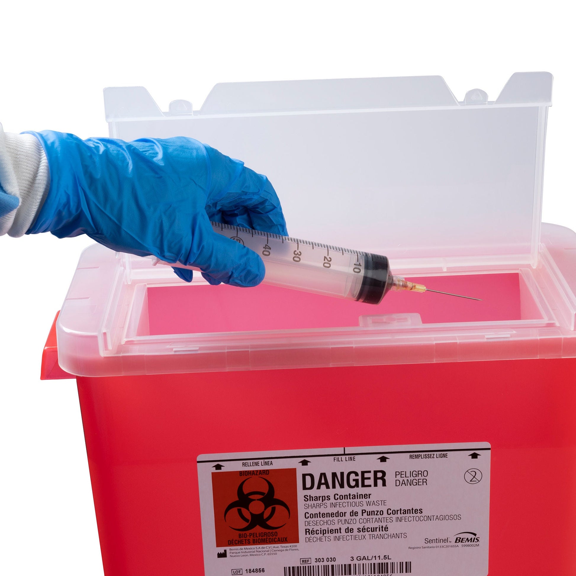 Bemis™ Sentinel Sharps Container, 3 Gallon