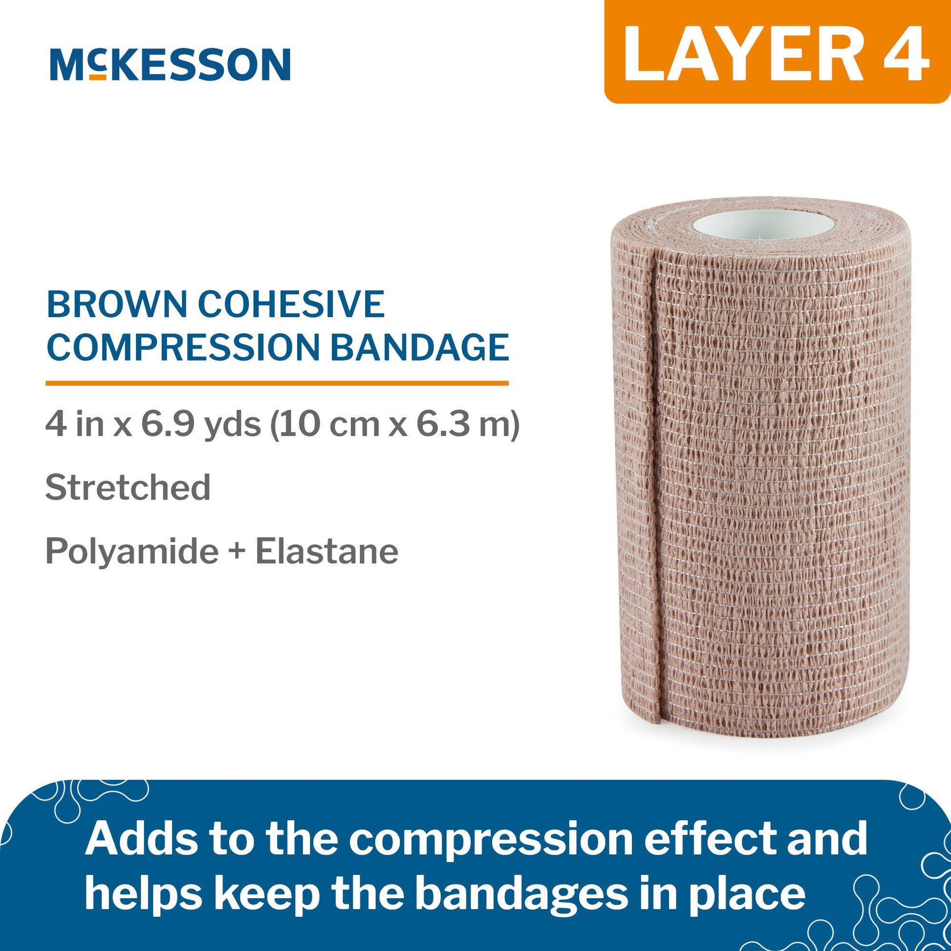 McKesson Self-adherent Closure 4 Layer Compression Bandage System