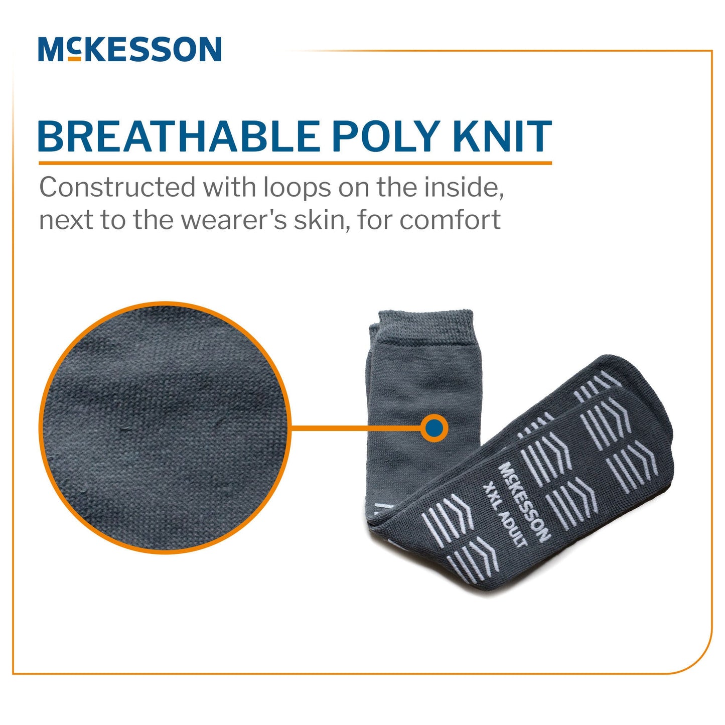 McKesson Slipper Socks, Double Tread, 2X-Large, Gray