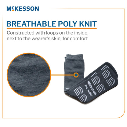McKesson Slipper Socks, Double Tread, 2X-Large, Gray