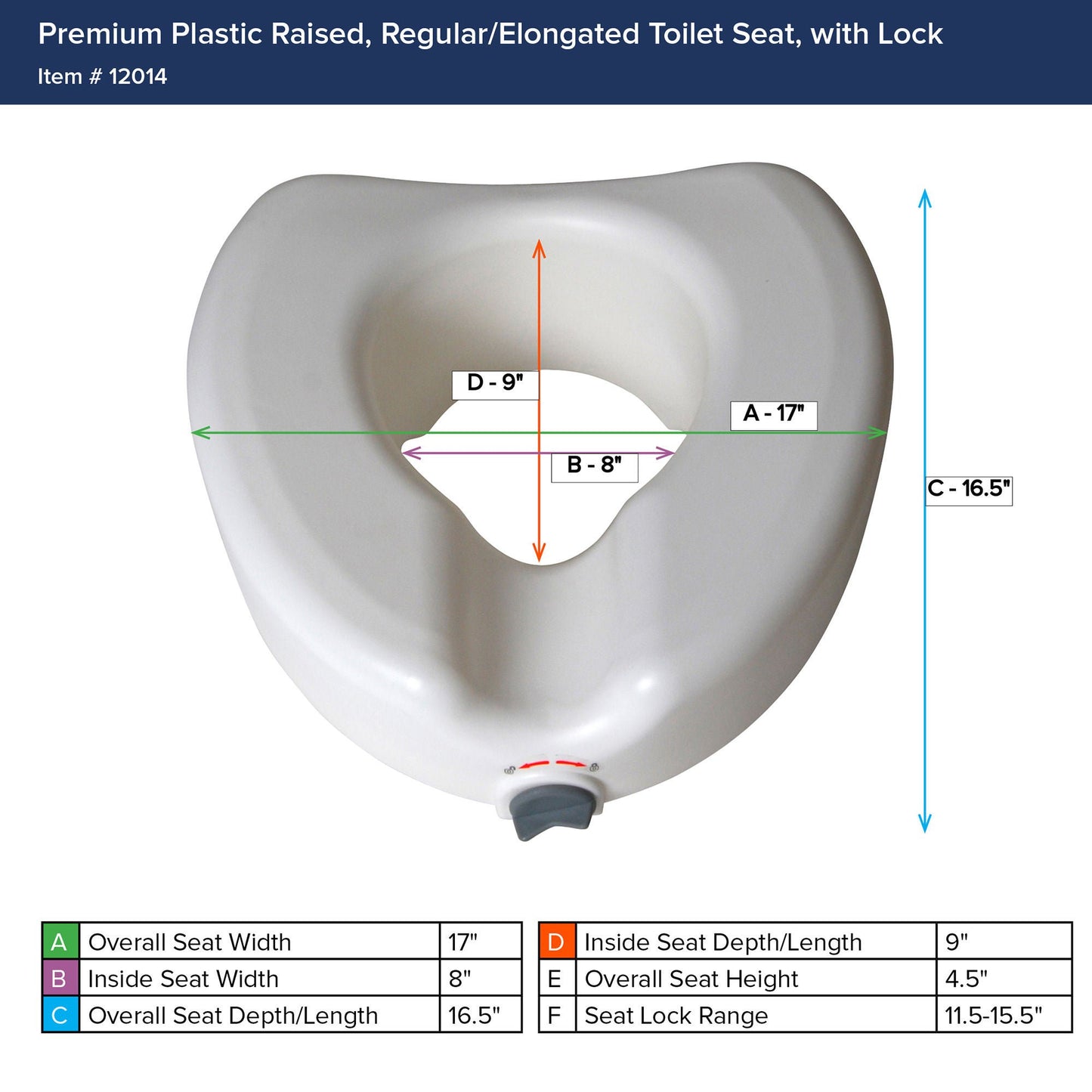 drive™ Premium Raised Toilet Seat
