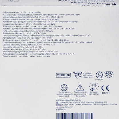Kendall™ Gentle Foam, 5.1 x 5.1 centimeter pad, 8.9 x 8.9 centimeter