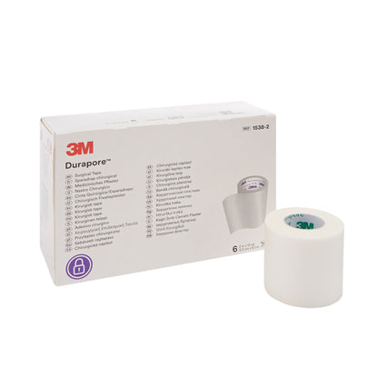 3M™ Durapore™ Silk-Like Cloth Medical Tape, White