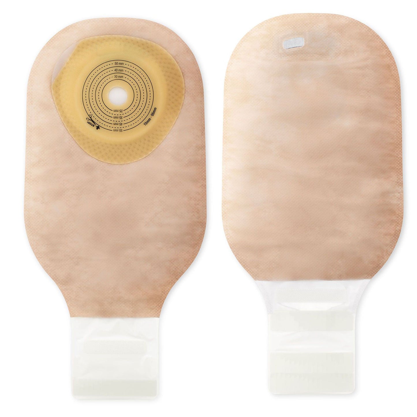 Premier™ One-Piece Beige Filtered Colostomy Pouch, Cut to Fit Stomas to