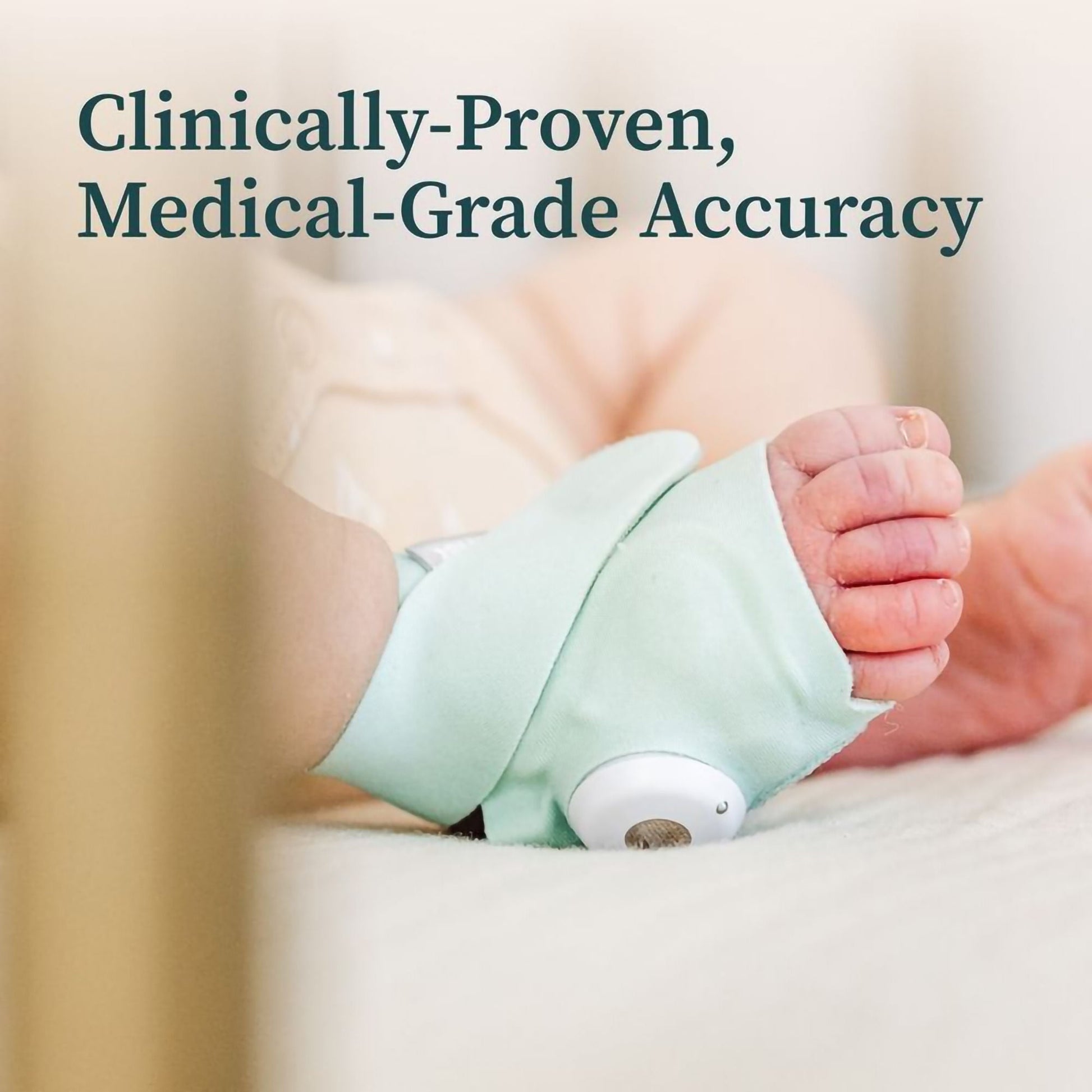 Owlet® Dream Sock Smart Baby Monitor, Track Heart Rate and Oxygen, Dusty Rose