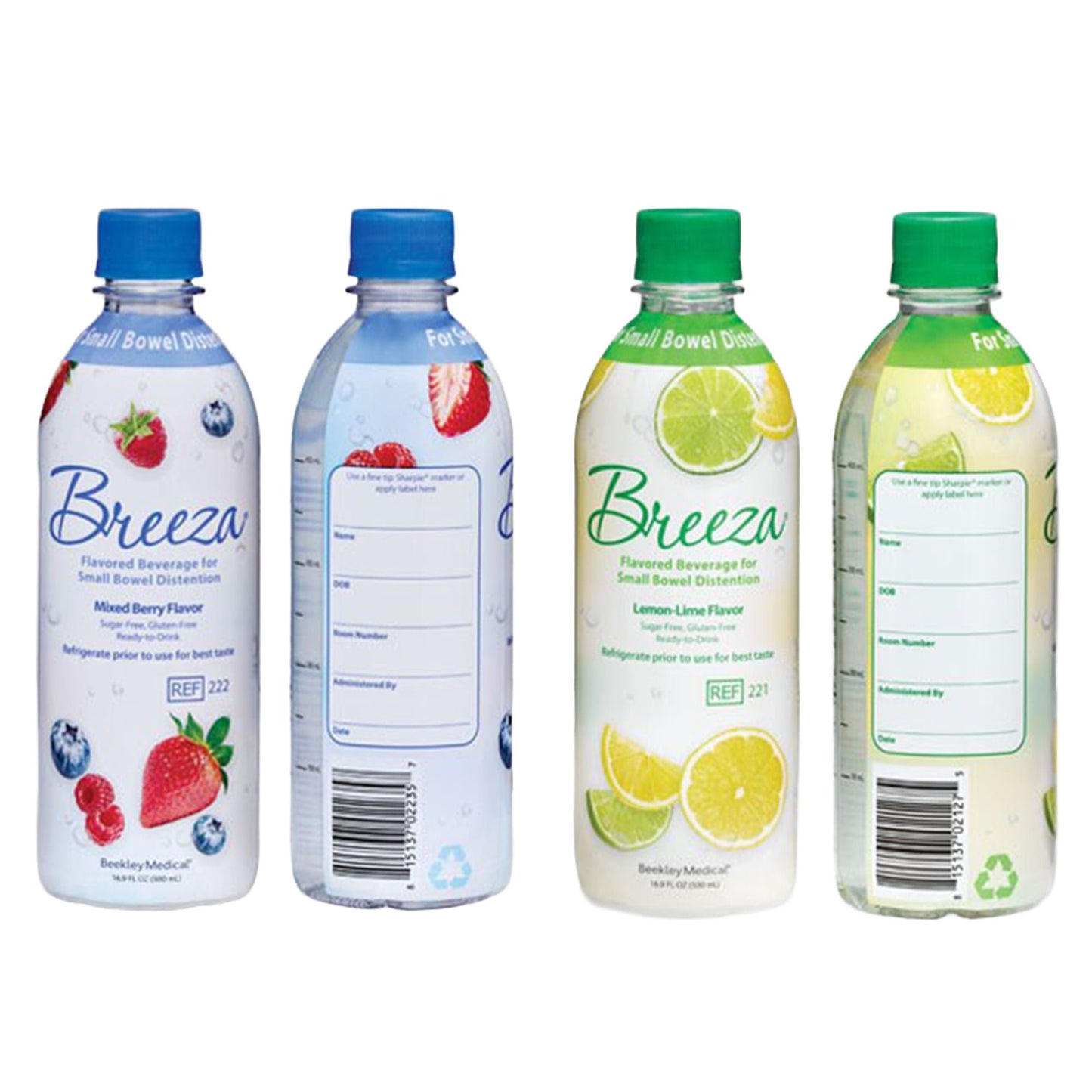 Breeze Flavored Beverage for Small Bowel Distention, Lemon-Lime, Ready-to-Drink