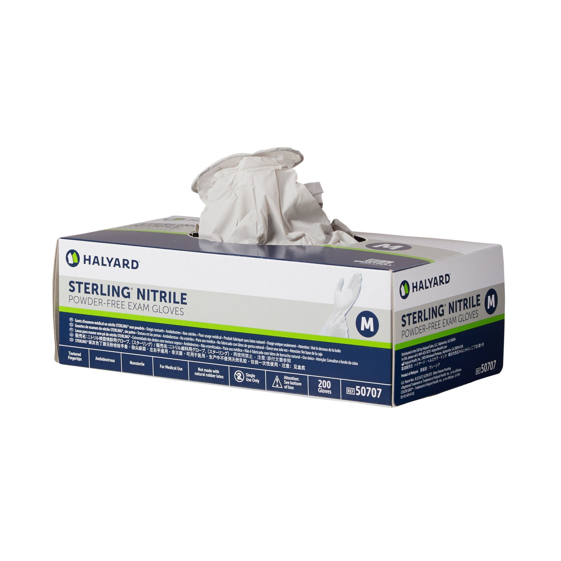 STERLING® Nitrile Exam Gloves, Gray - view 5