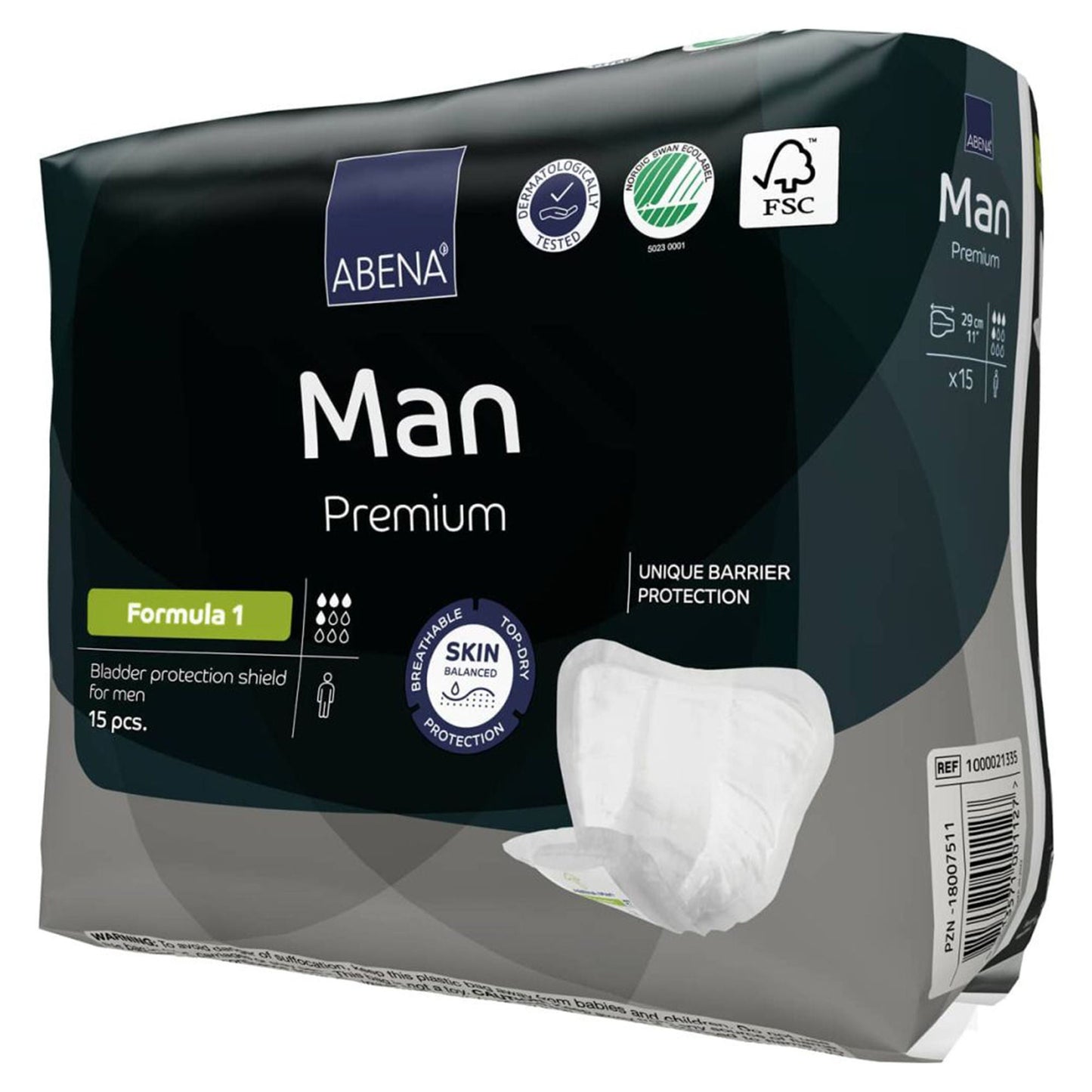 Abena® Man Premium Formula 1 Bladder Control Pad, Light Large