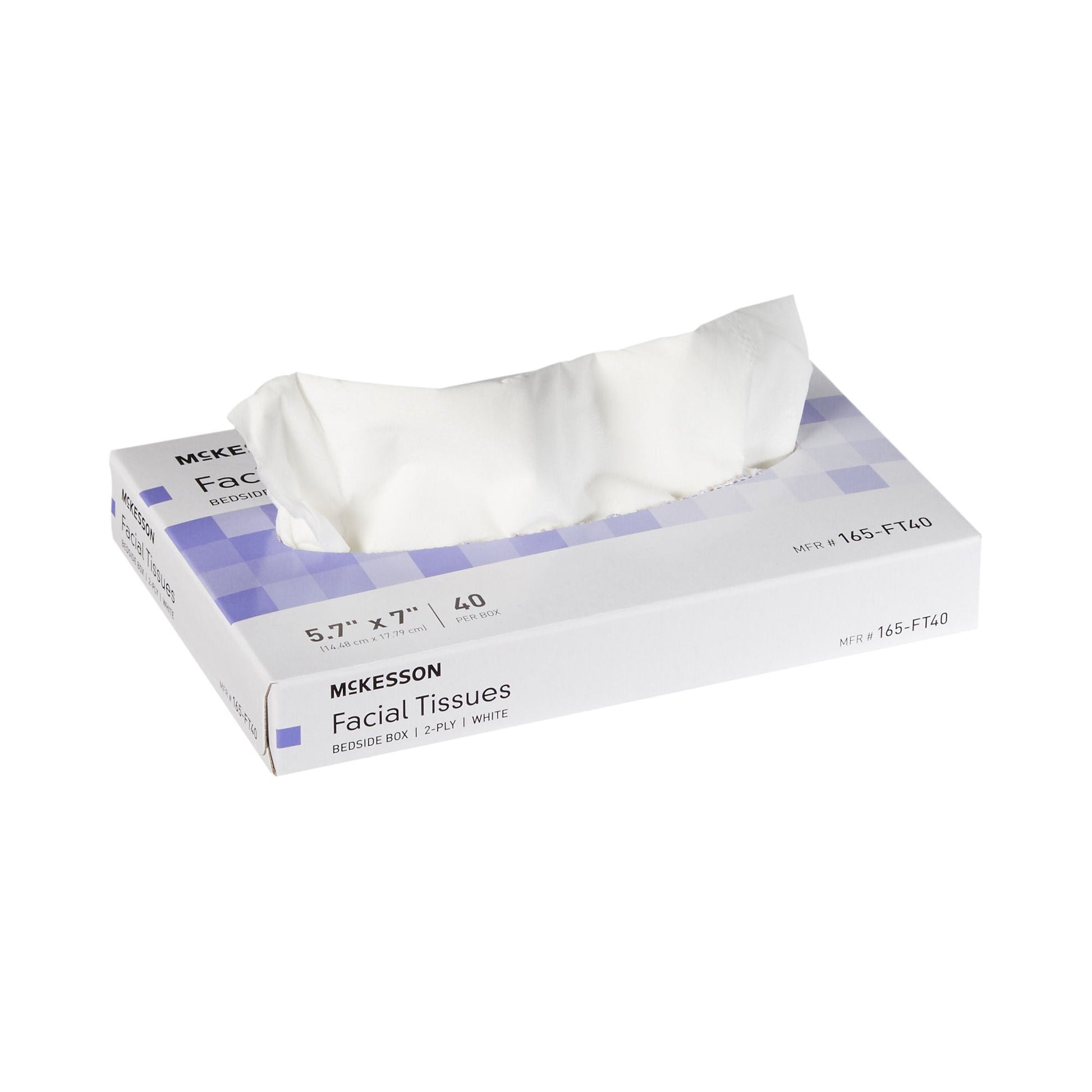 McKesson Facial Tissue, Bedside Box, White, Two-Ply
