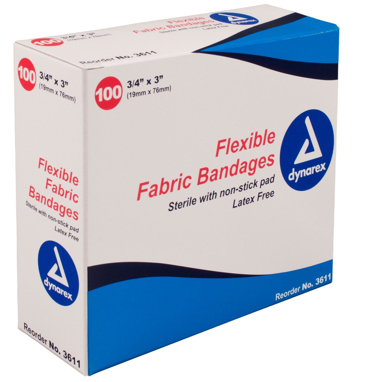 Dynarex Adhesive Strip Fabric Tan