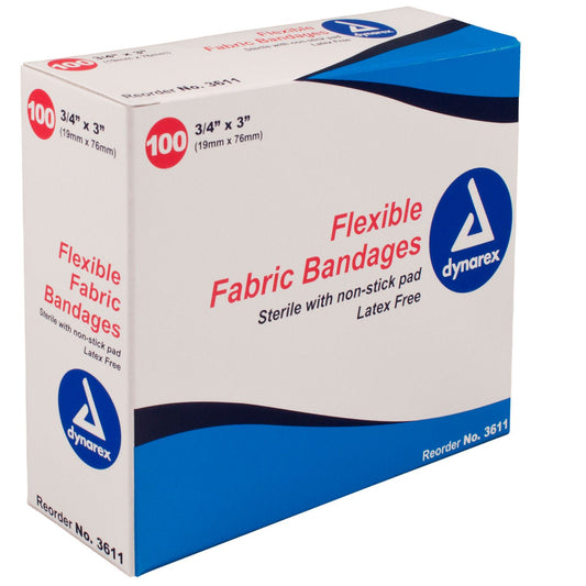 Dynarex Adhesive Strip Fabric Tan