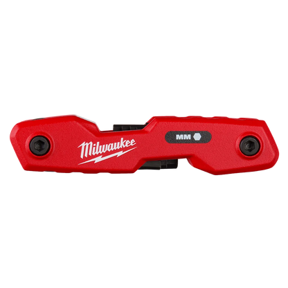 Milwaukee 8-Key Folding Hex Key Set - Metric 48-22-2182 | 8-Piece
