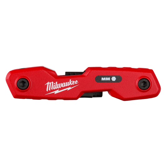 Milwaukee 8-Key Folding Hex Key Set - Metric 48-22-2182 | 8-Piece
