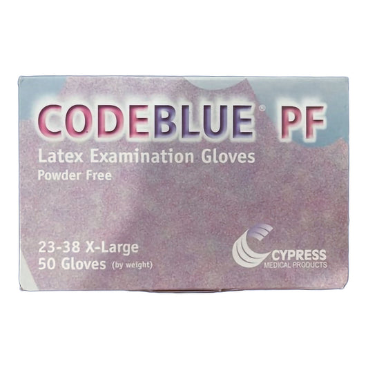 CODEBLUE® PF Latex Exam Gloves, Blue