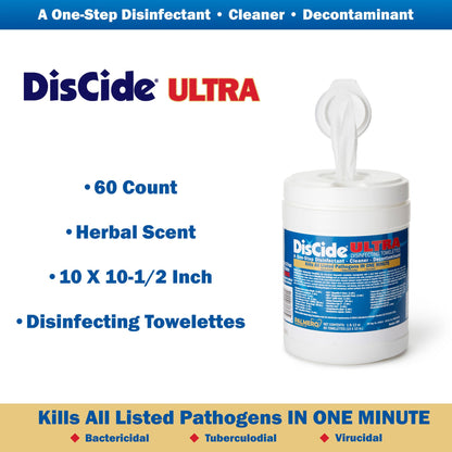DisCide® Ultra Disinfecting Towelettes
