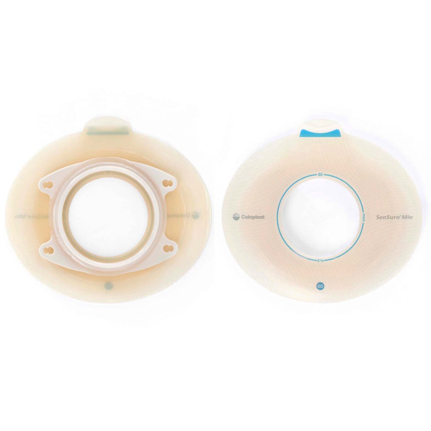 SenSura® Mio Click Barrier, Stoma Opening, Blue Color Match